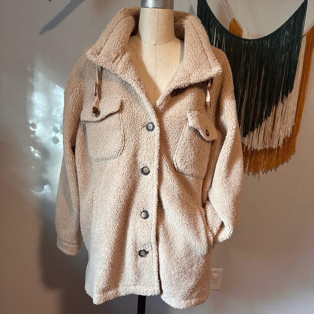 Koolaburra Tan Fleece Oversized Jacket